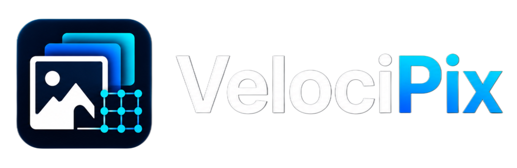 VelociPix tech logo transparent